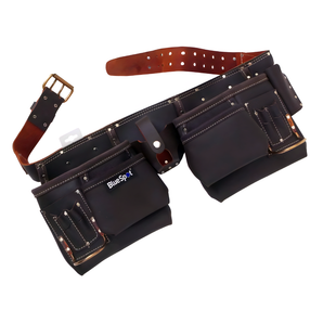 Deluxe Double Tool Belt Durable and Adjustable Oil Tanned Leather