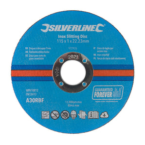 Silverline Inox Slitting Discs 10 Pack