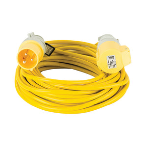 Defender Extension Lead Yellow 2.5mm2 16A 14m