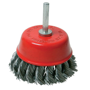 Silverline Rotary Steel Twist-Knot Cup Brush