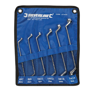 Silverline Deep Offset Ring Spanners Set 6 Pieces