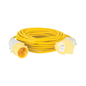 Defender Extension Lead Yellow 2.5mm2 32A 14m