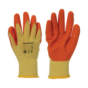 Silverline Latex Builders Gloves 12 Pairs