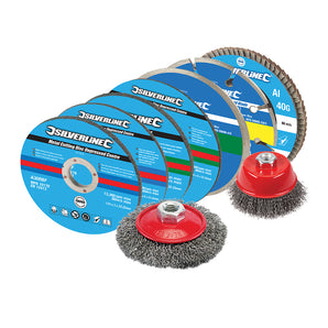 Silverline Cutting & Grinding Discs Kit 12 Pieces