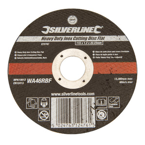Silverline Heavy Duty Inox Slitting Disc Flat