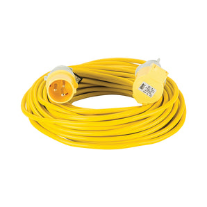 Defender Extension Lead Yellow 1.5mm2 16A 25m