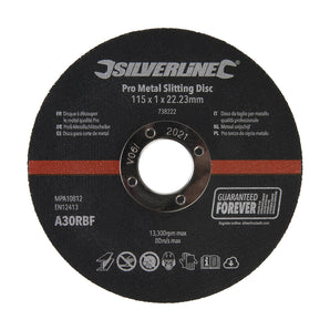 Silverline Pro Metal Slitting Disc 10 Pack