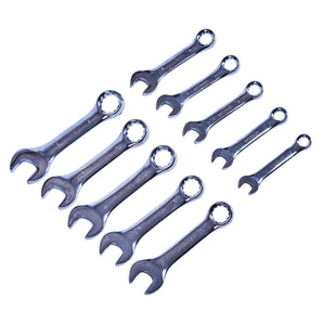 10 Piece Stubby Combination Wrench Set