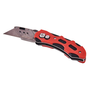 Folding Lock-Back Utility Knife With Comfort Grip
