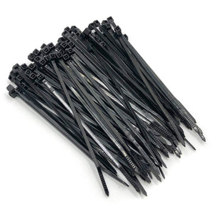 100 Tie Wraps (100mm X 2.5mm) - Black