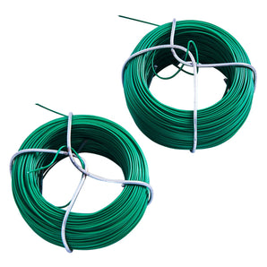 Two Piece 50m Plastic Coated Garden Wire Set