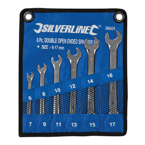 Silverline Open-Ended Spanner Set 6 Pieces