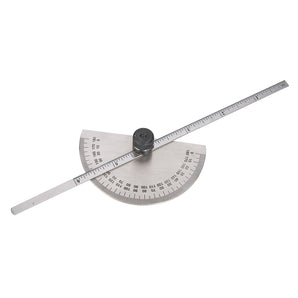 Silverline Protractor with Depth Gauge Scale