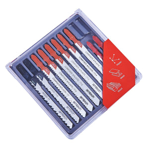 10 Piece Mixed Jigsaw Blades With T-Slot Fitting